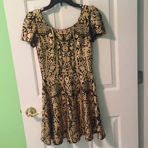 Gorgeous black and gold dress